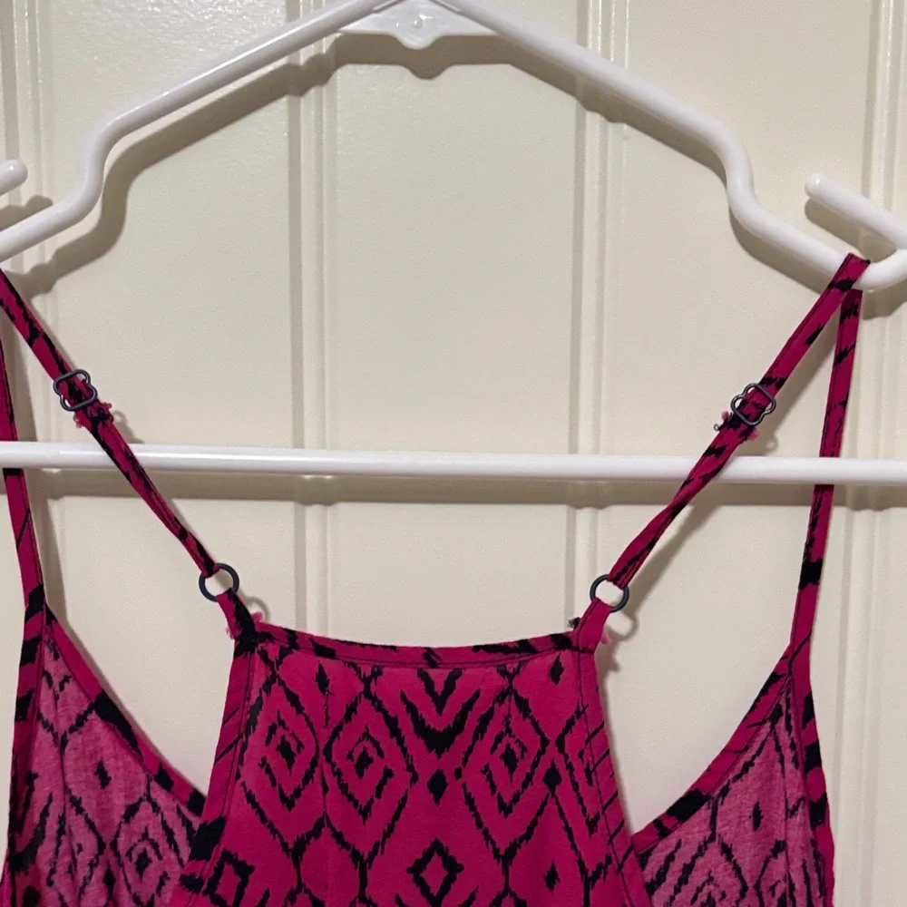 Banana Republic Pink and‎ Black Patterned Dress